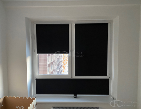 Портфолио свободновисящие рулонные шторы