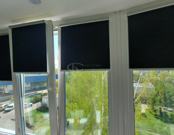 Портфолио свободновисящие рулонные шторы