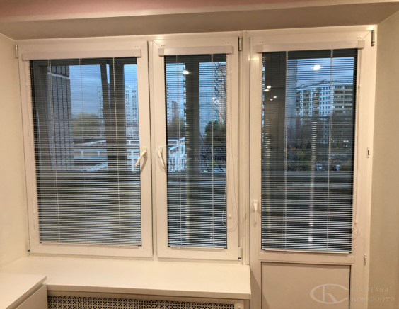 Горизонтальные жалюзи на пластиковые окна